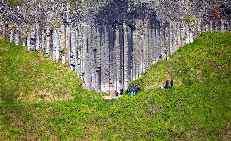 Giant's Organ bei der Giants Causeway, Nordirland