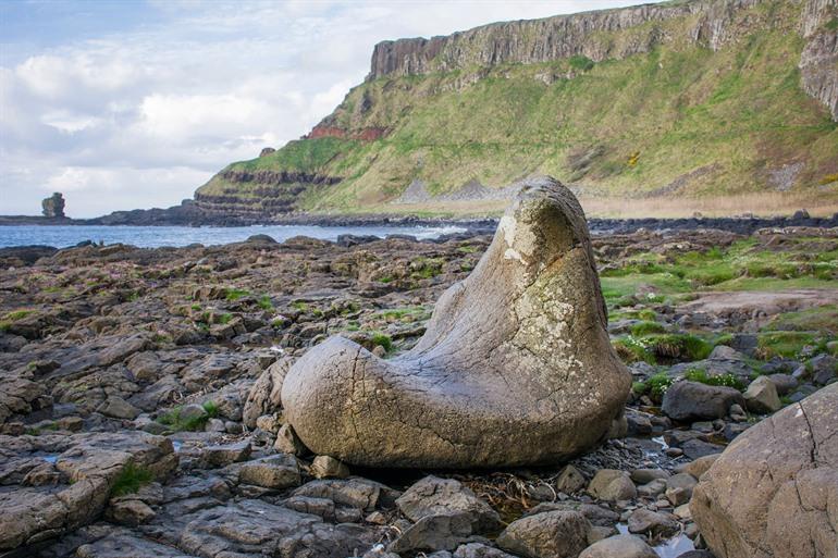 Giant’s Boot des irischen Riesen Finn, Giant's Causeway