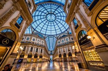 Glaskuppel der Galleria Vittorio Emanuele II in Mailand