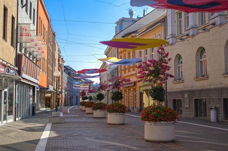 Gospodska-Straße in Banja Luka, Bosnien und Herzegowina
