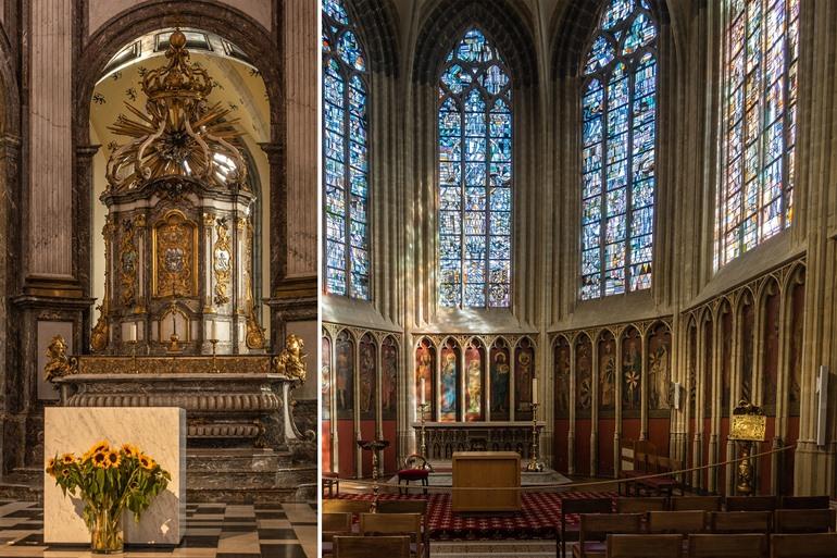 Grabkapelle und Altar der Unserer Lieben Frau Kirche in Kortrijk