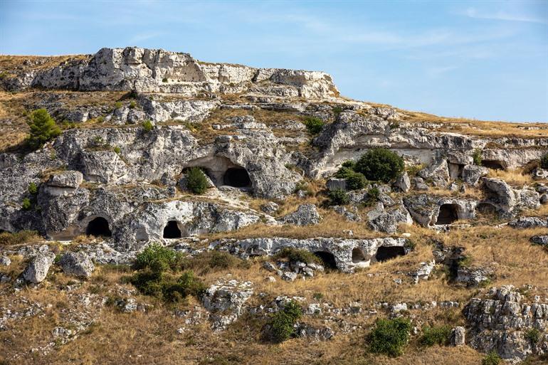 Besuch der Höhlenwohnungen in Matera, Apulien