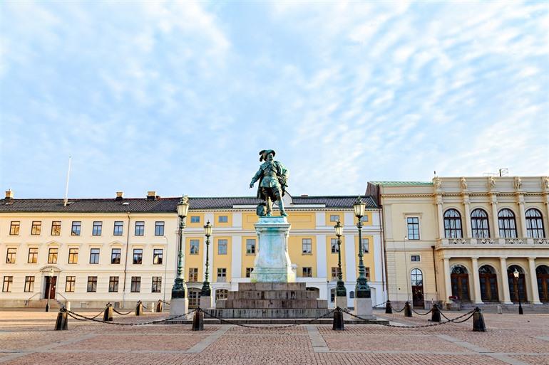 Gustav Adolfs Torg in Göteborg, Schweden