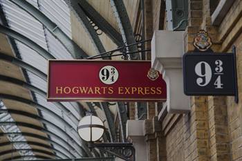 Harry Potter Plattform 9 3/4, Kings Cross, London