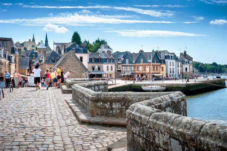 Hafenstadt Auray, Bretagne