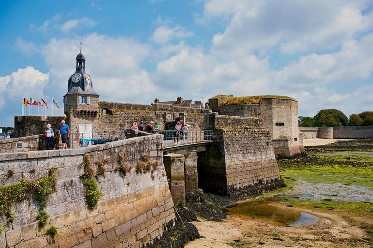 Hafenstadt Concarneau in Finistère, Bretagne
