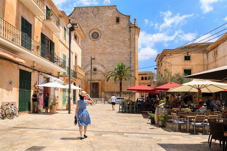 Das Zentrum von Santanyí, Mallorca
