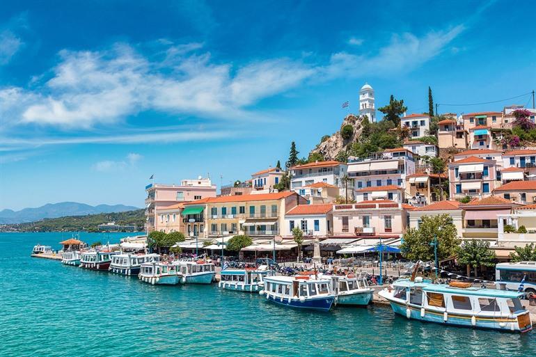Die Insel Poros, Griechenland