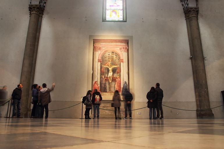 Das Fresko von Masaccio in Santa Maria Novella, Florenz
