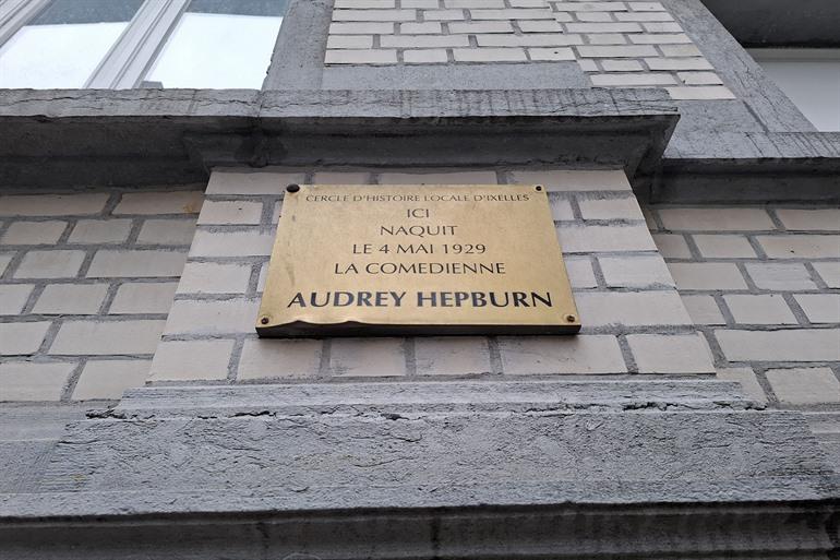 Das Geburtshaus von Audrey Hepburn in Ixelles