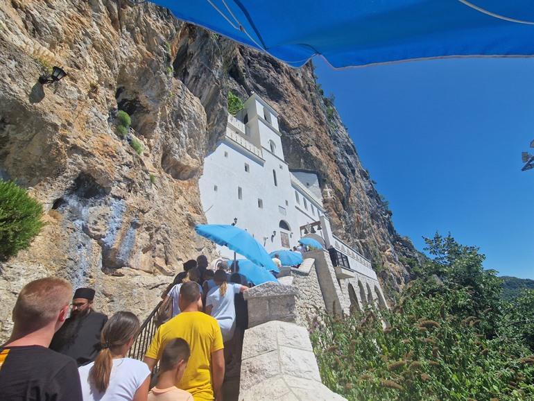 Das Kloster von Ostrog in Montenegro