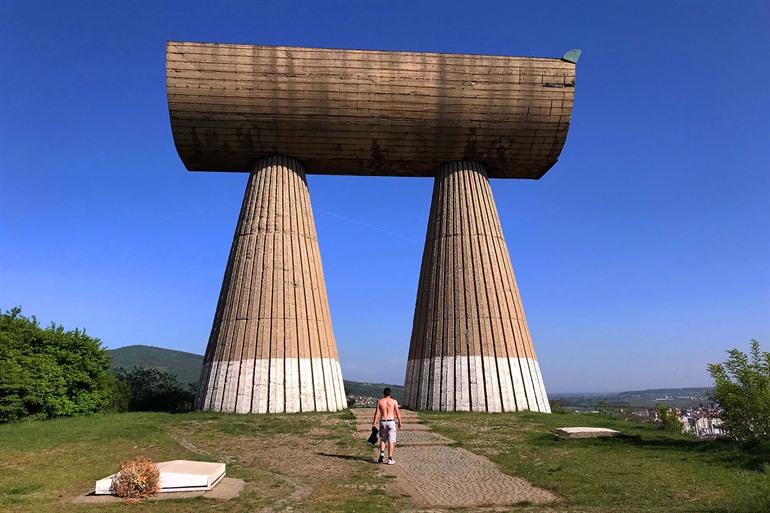 Das Bergarbeiterdenkmal in Mitrovica