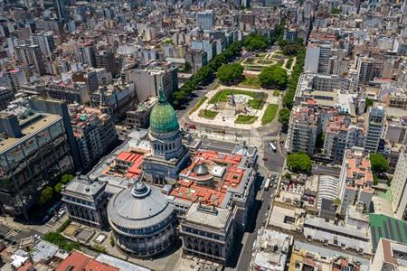 Der Palast des Argentinischen Nationalkongresses in Buenos Aires