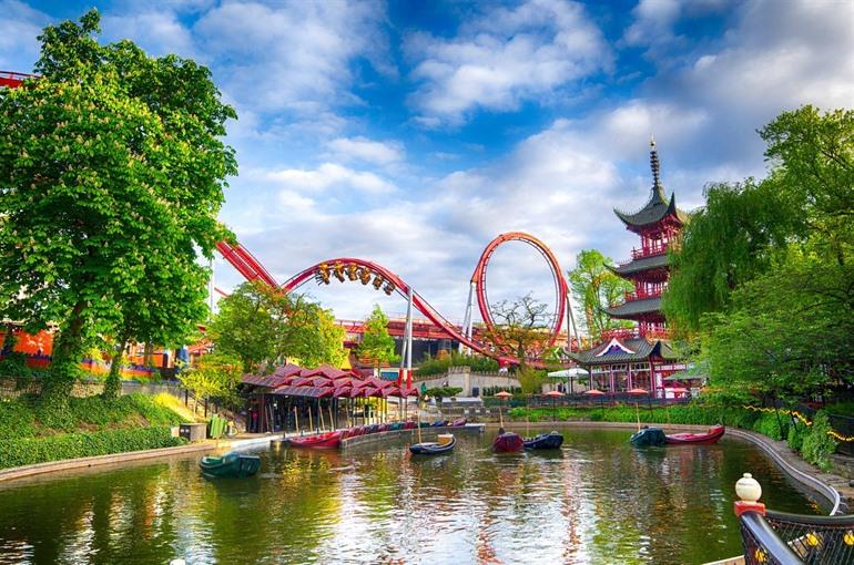 Der Tivoli-Park in Kopenhagen