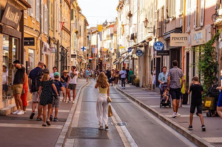 Das malerische Stadtzentrum von Saint-Tropez