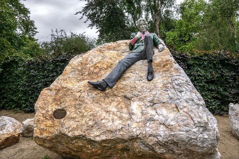 Das Oscar-Wilde-Skulptur in Dublin