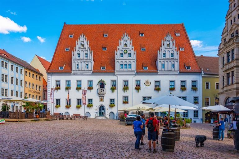 Das Meißner Rathaus auf dem Marktplatz