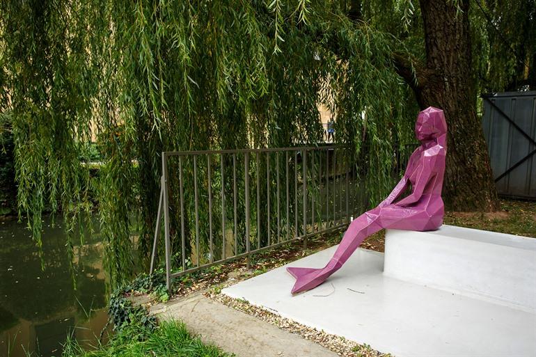 Die Statue von Melusina, Grund, Luxemburg