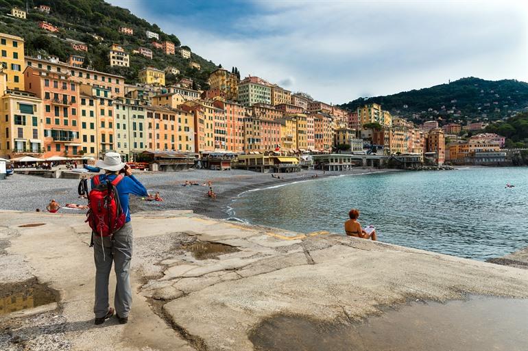 Der Strand von Camogli