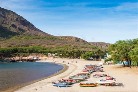Der Strand von Tarrafal auf der Insel Santiago