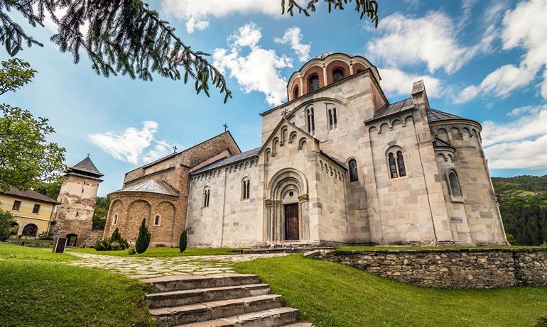 Das Kloster Studenica, Serbien