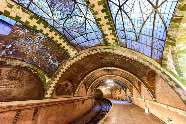 Die verlassene City Hall Station