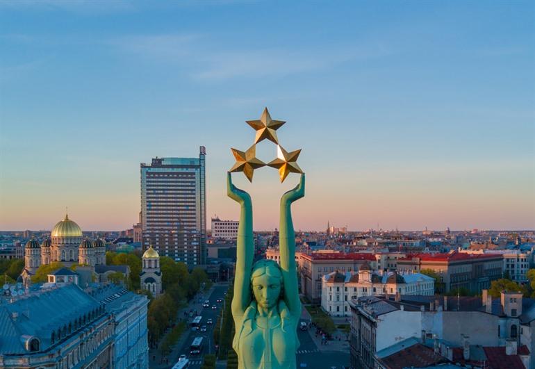 Das Freiheitsdenkmal von Riga, Lettland