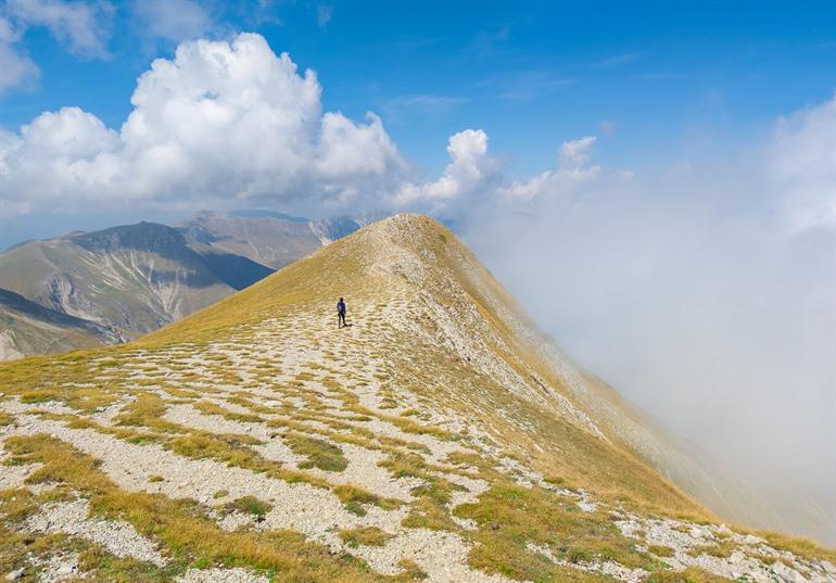 Wanderung zum Gipfel des Monte Vettore