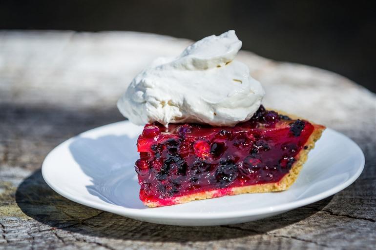Huckleberry-Kuchen, amerikanische Küche