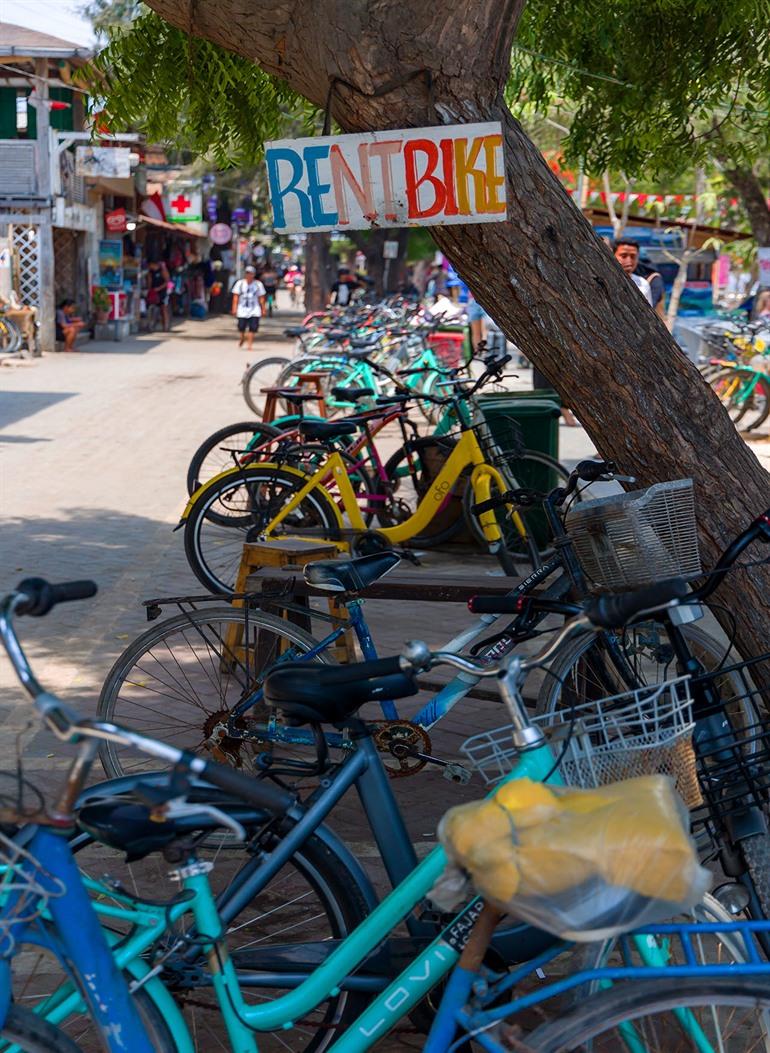 Mieten Sie ein Fahrrad und erkunden Sie die Gili-Inseln auf eigene Faust