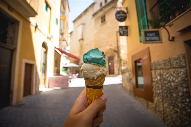 Eis in Palma de Mallorca