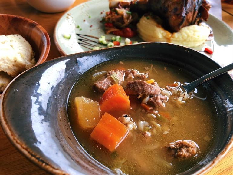 Isländische Lammfleischsuppe