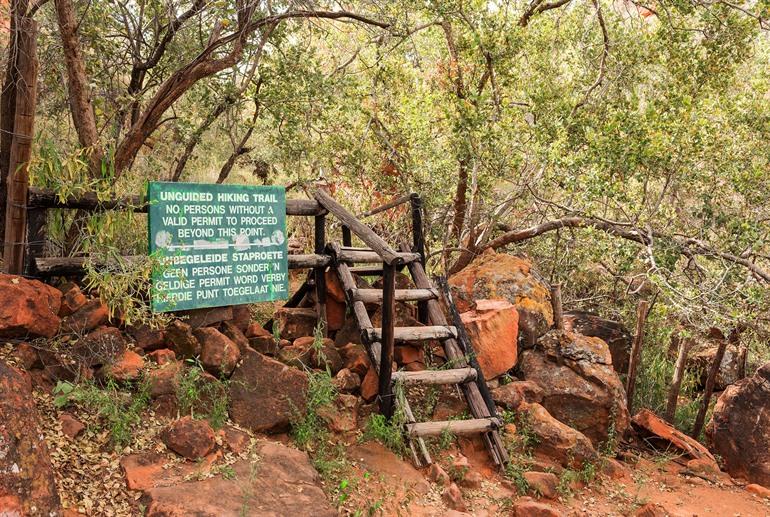 Infotafel im Waterberg Plateau Nationalpark