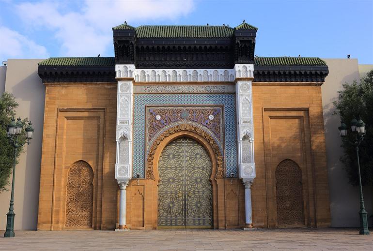 Eingang zum Königspalast in Casablanca, Marokko
