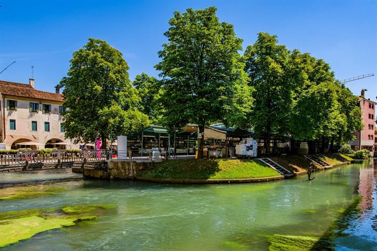 Isola della Pescheria, der lokale Fischmarkt von Treviso