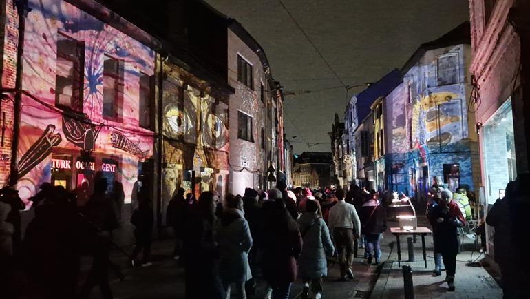 Es ist eine Frage des Blaus Lichtfestival Gent