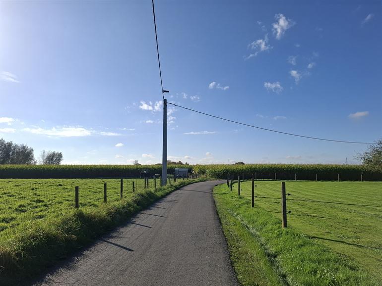 Jachthafenweg in Richtung Kortrijk