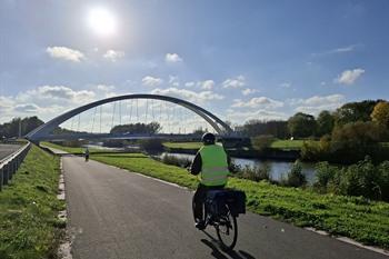 Jachthafenweg in Richtung Kortrijk