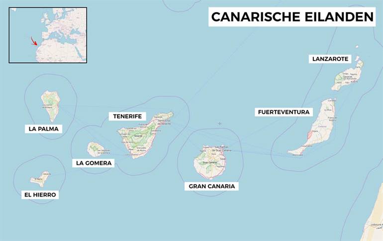 Welche Kanarische Insel sollte ich auf der Karte auswählen