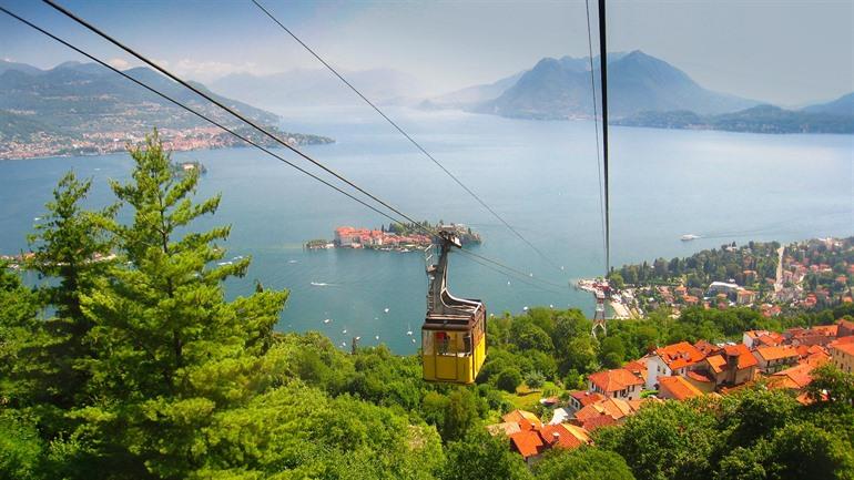 Seilbahn bei Mottarone, Stresa, Lago Maggiore