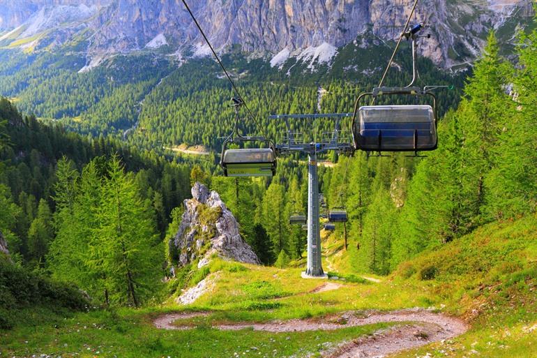 Seilbahn zu den Cinque Torri, Dolomiten