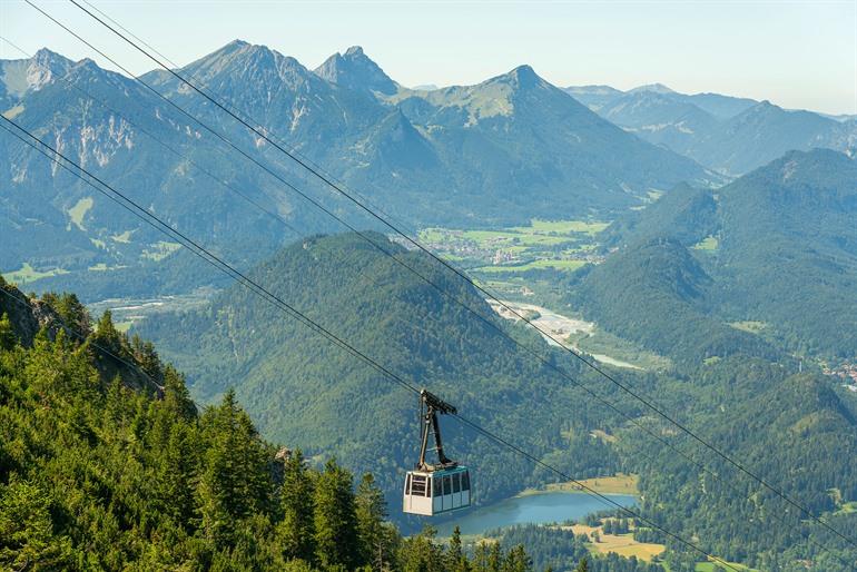 Seilbahn zum Tegelberg in Bayern