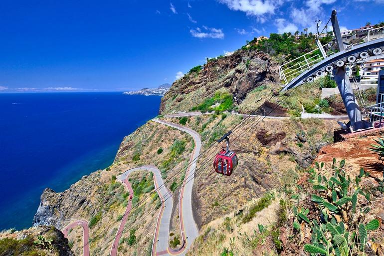 Seilbahn nach Praia do Garajau, Madeira