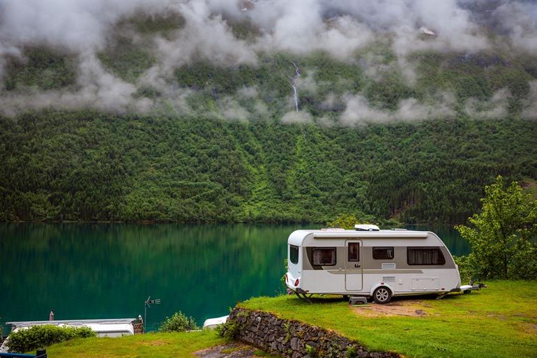 Camping mit dem Wohnwagen