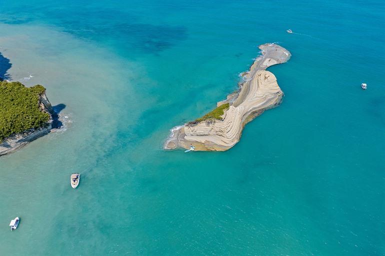 Kapases-Inseln am Sidari Beach