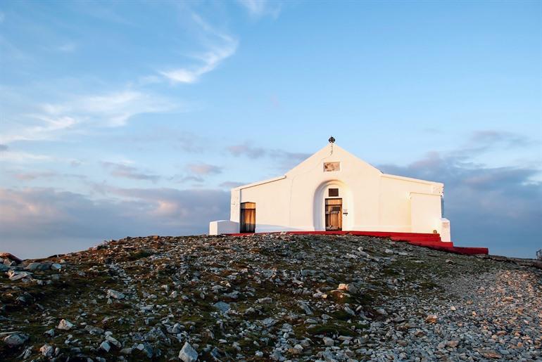Kapelle auf dem Heiligen Croagh Patrick, Irland