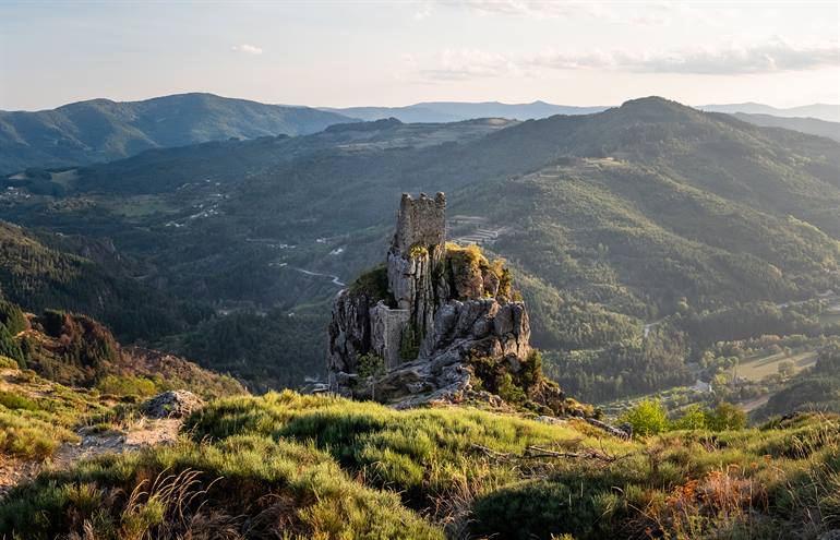 Schloss Rochebonne in der Ardèche