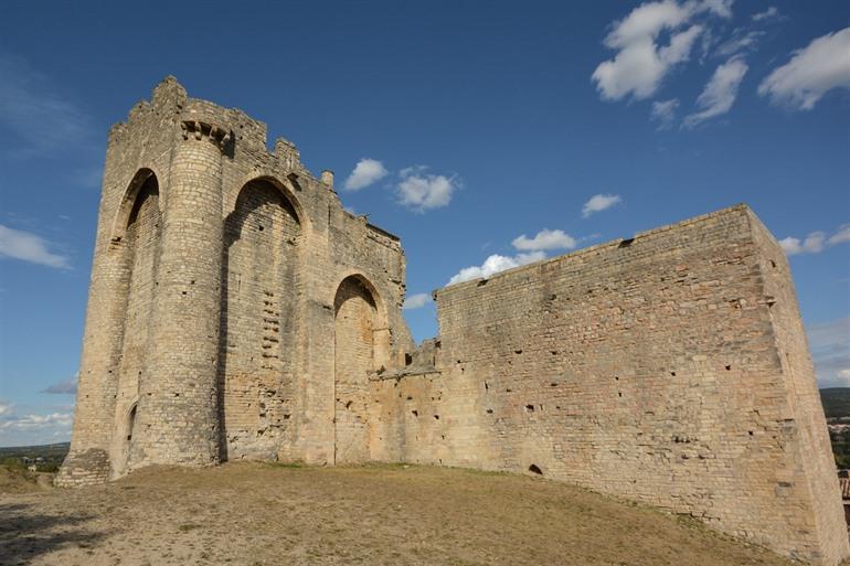 Burgruinen von Cruas in der Ardèche