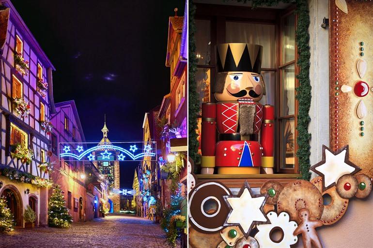 Weihnachtsmarkt in Riquewihr, Elsass besuchen