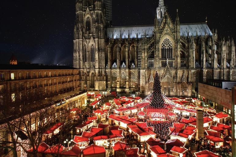Weihnachtsmarkt in Köln, Deutschland
